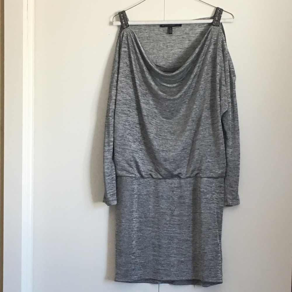 White House Black Market Gray Dress